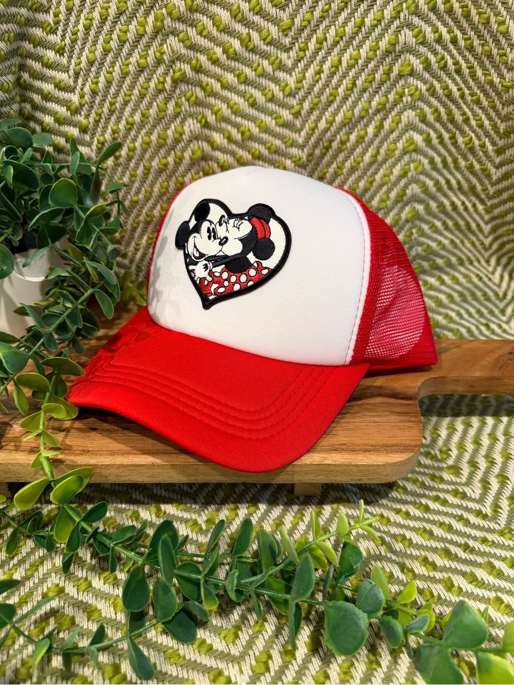 Minnie Mouse Red & White Trucker Hat